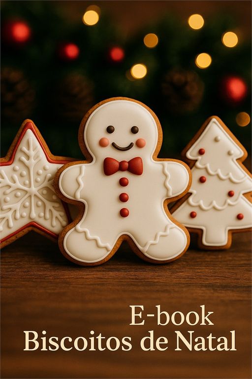 Capa do E-book Biscoitos de Natal da Chef Manu Rosa