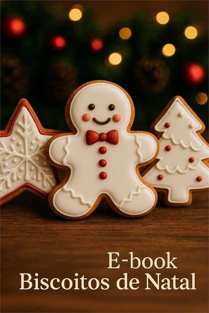 Capa do E-book Biscoitos de Natal da Chef Manu Rosa