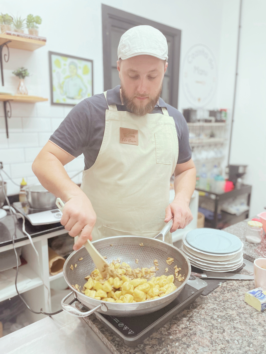 Chef convidado Edu Bacon em aula especial